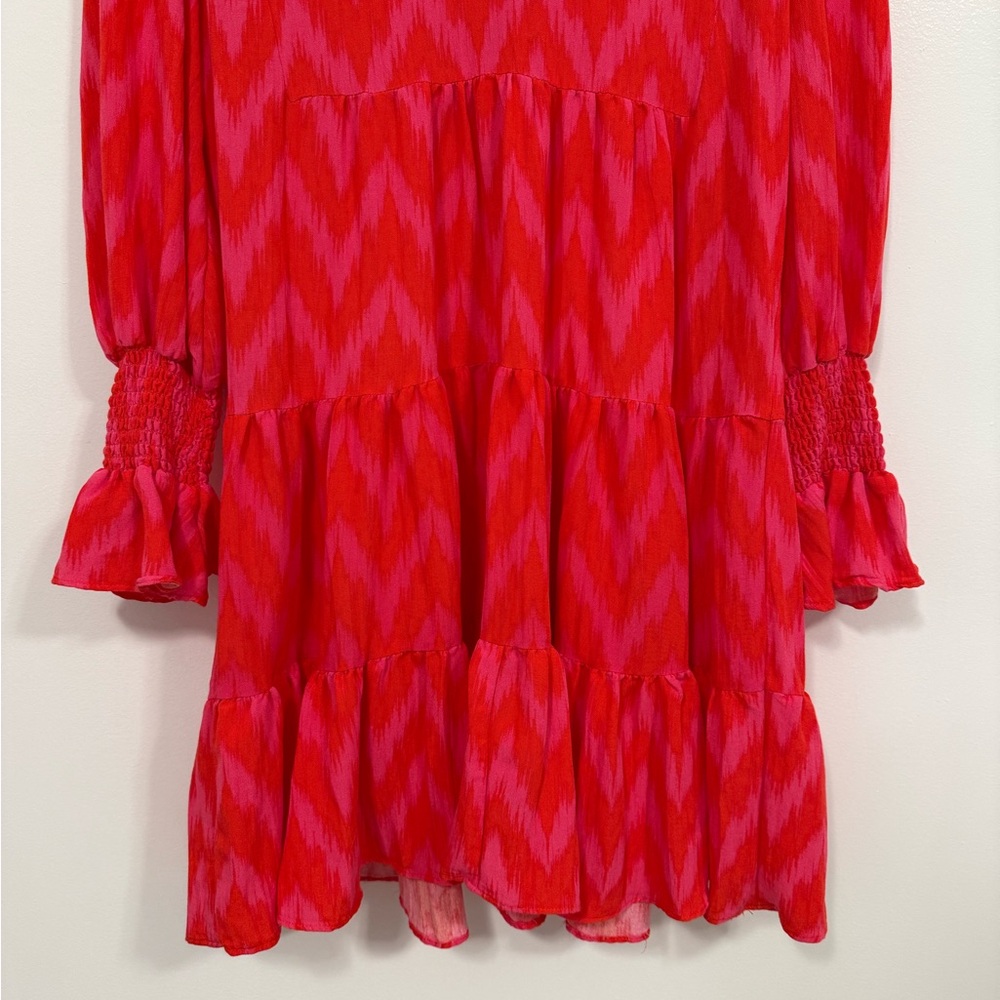Tuckernuck Pomander Place Ikat Kenzo Dress Hot Pink XS - Picture 7 of 13
